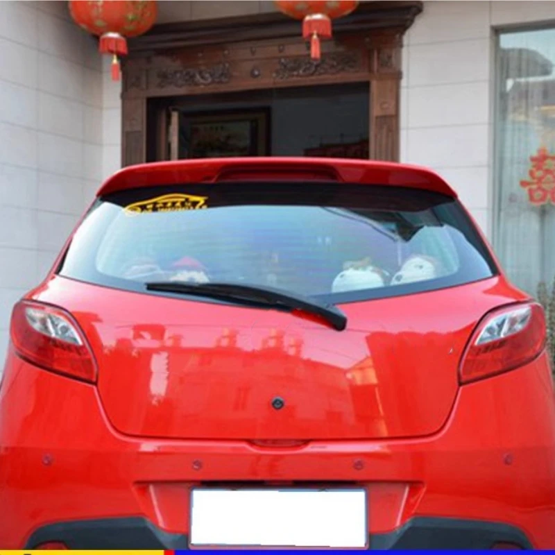 Unpainted ABS Material Tail Wing Rear Spoiler for Mazda 2 Hatchback