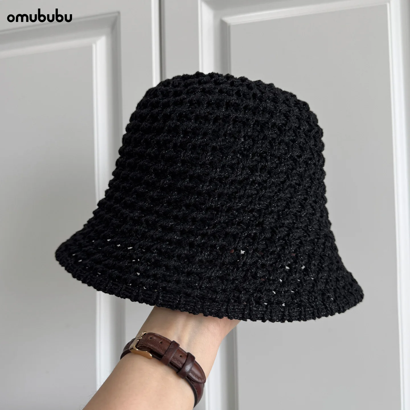 French Retro Braided Bucket Hat Women Summer Thin Sunshade Boater Hat Japanese Style Fisherman Cap Versatile