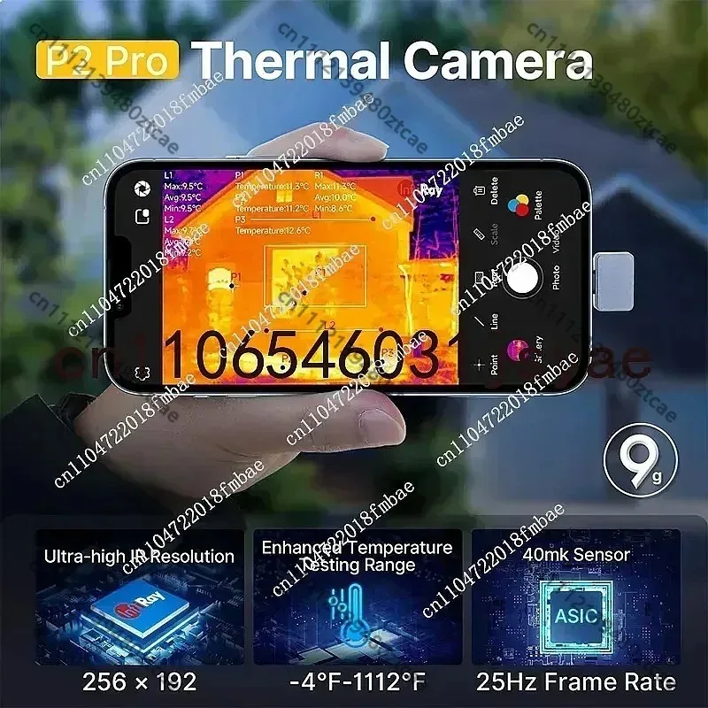 USB-C Thermal Camera for Android 256x192 IR 25Hz Compact Thermal Imager