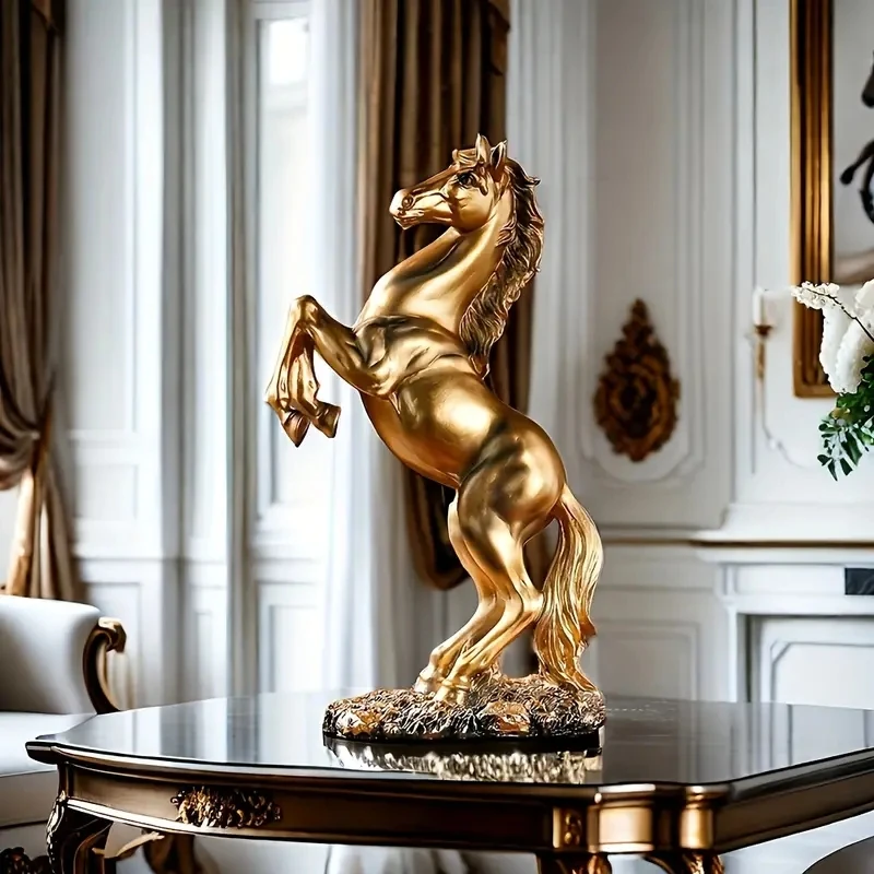 Elegant Resin Horse Statue -Multi-Functional Decoration Of Living Room, Bedroom, Office And Bar Cabinets The Perfect Gift