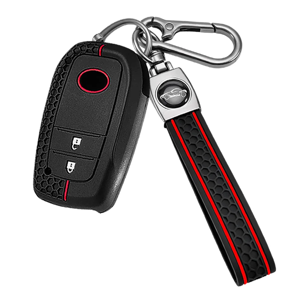 New Car Key Cover For Toyota Hilux 2024 Yaris Corolla 2023 Rav4 2021 CHR Revo Auris Innova Highlander Venza Fortune Key Holder