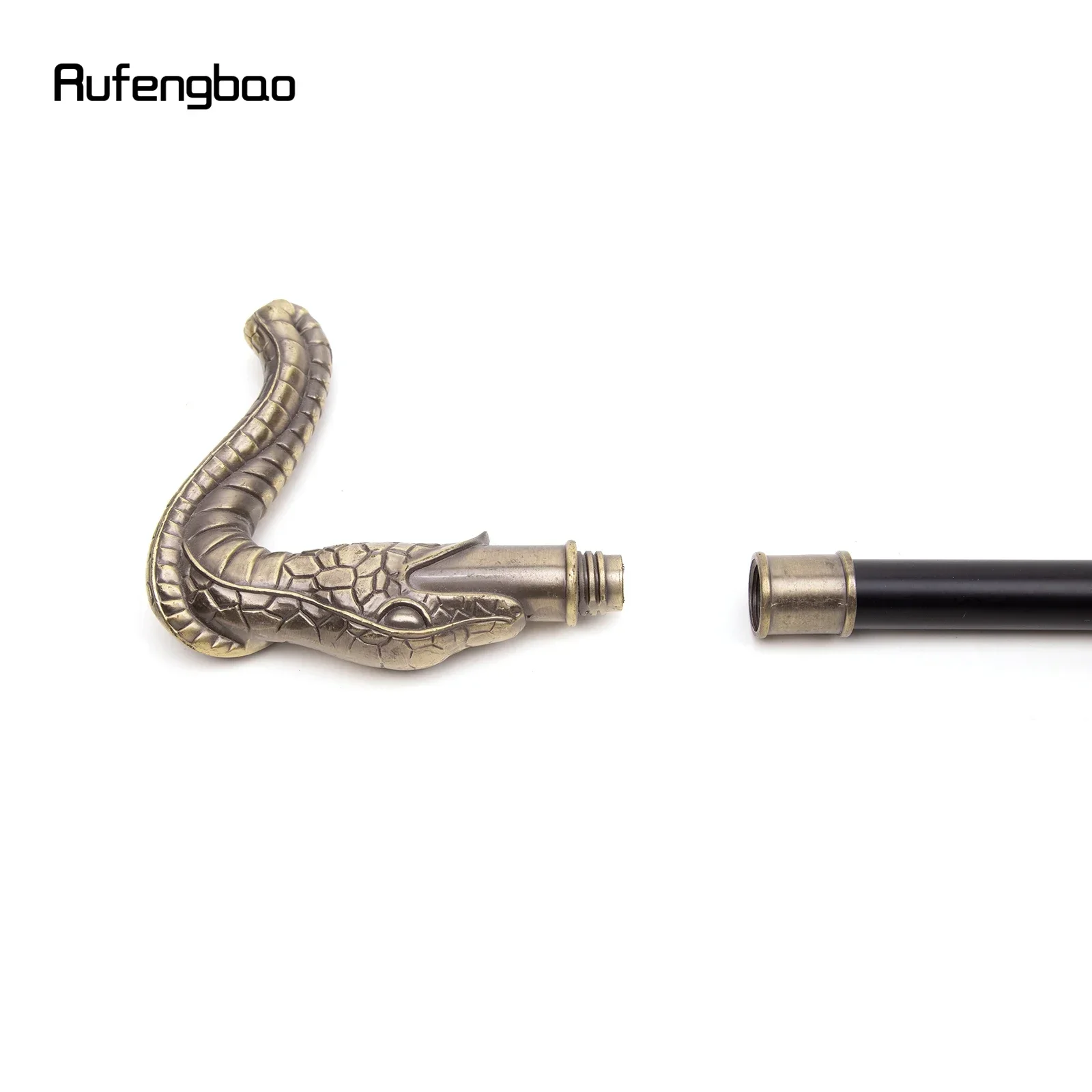 النحاس الأفعى موضة عصا للمشي ديكور مصاص دماء تأثيري خمر حفلة عصرية عصا للمشي هالوين Crosier 93 سنتيمتر