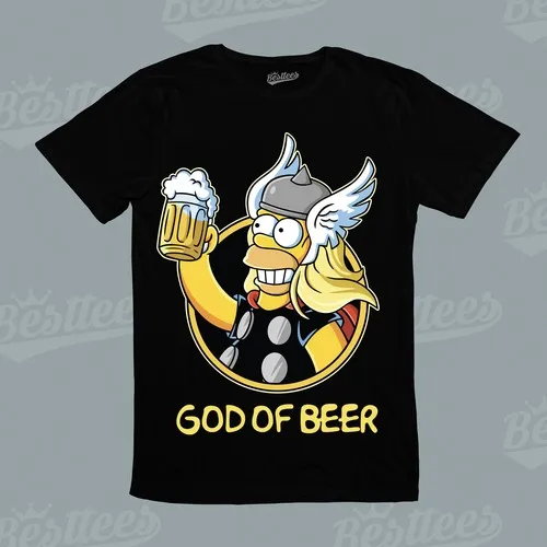 Camiseta gráfica divertida de Homer Thor Simpson, superhéroe, Dios de la cerveza, para hombres, mujeres y niños