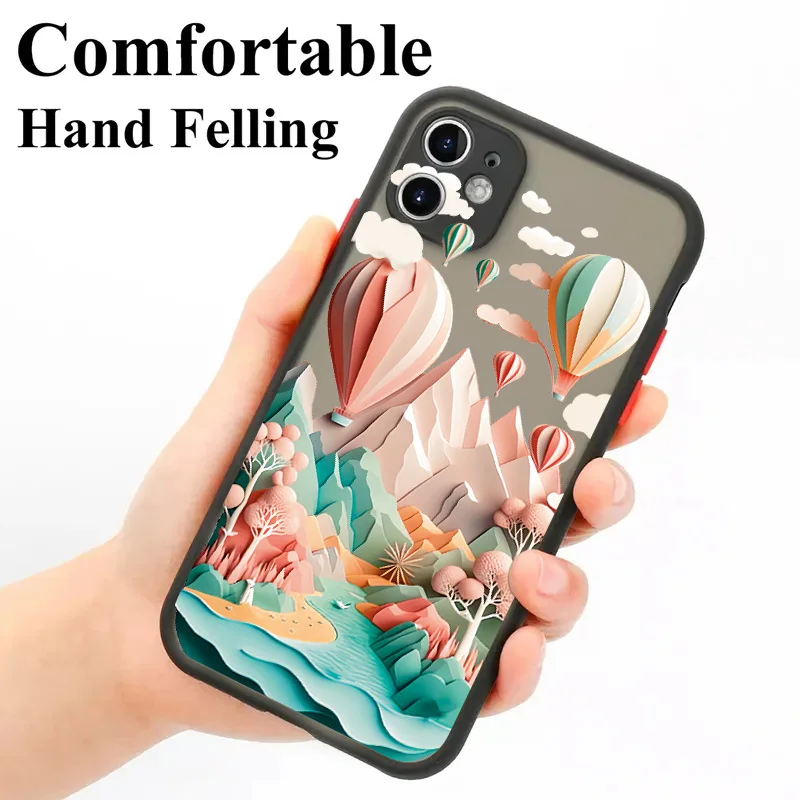 Creative Mountains Landscape Scenery Case For Xiaomi Redmi Note 12 13 Pro Plus 5G 13 12S 11S 11 10S 10 Redmi 12 13C Clear Cover