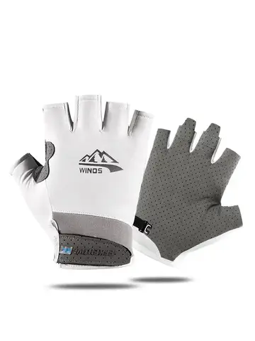 남자 여자 절반 손가락 얼음 실크 직물 적당 비 미끄럼 스포츠 자전거 사이클링 장갑 여름 편지 낚시 선 스크린 태양 Mitten M5