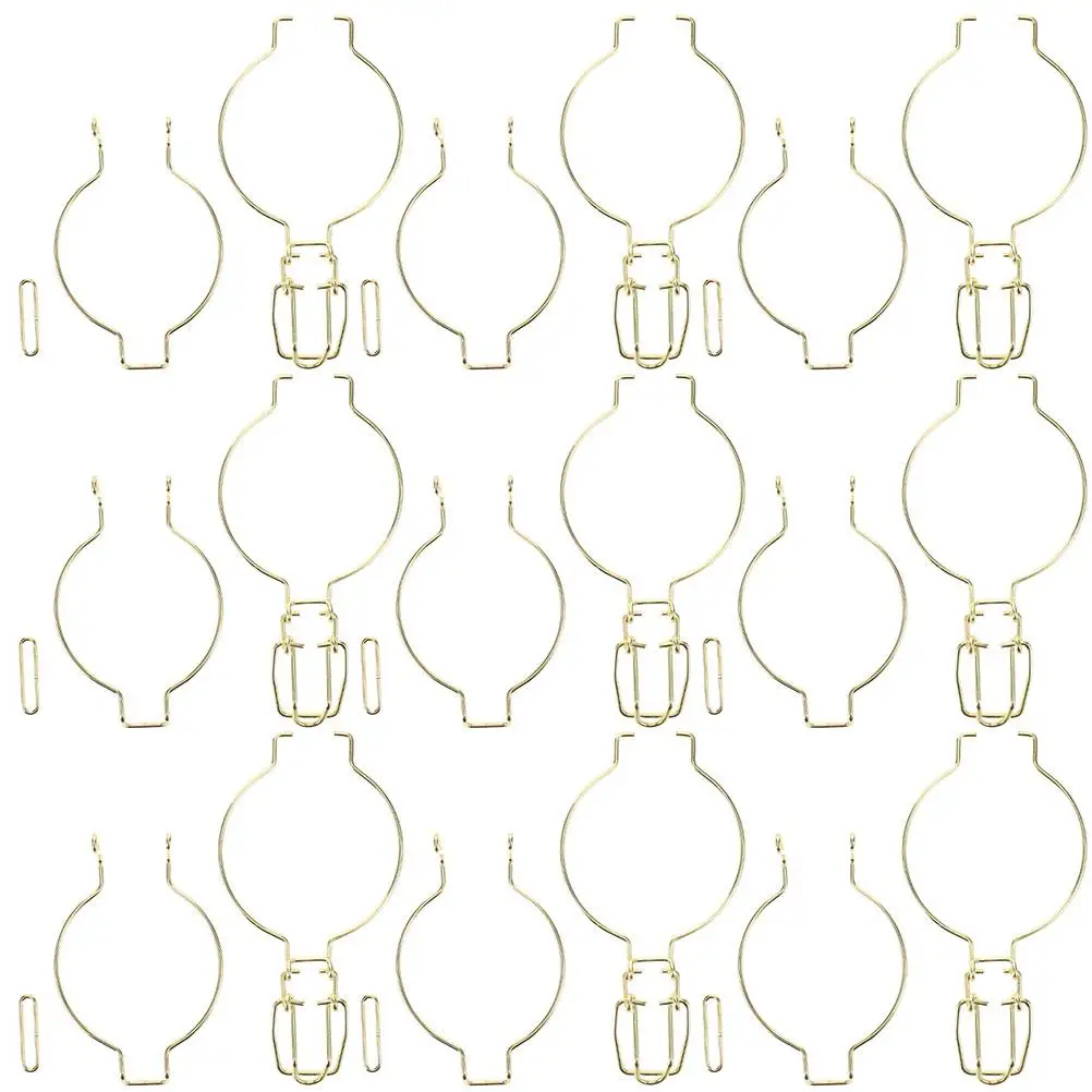 

12 Pcs Sealing Buckle Stainless Steel Wide Mouth Glass Jars Clips Canning Accessories Jar Hangers Kitchen Storage