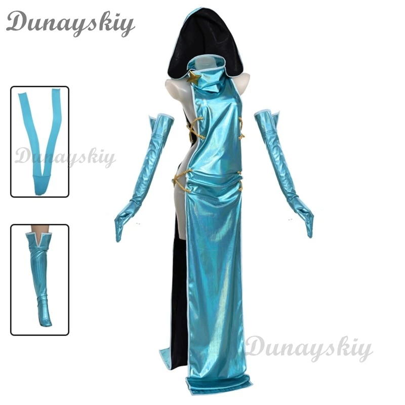 أماهو شوجو ني أكوجاريتي نيمو أنيمو كوسبلاي ماجيا بايزر زي جشنغ سحري للفتيات فستان مثير لعب الأدوار في الهالوين