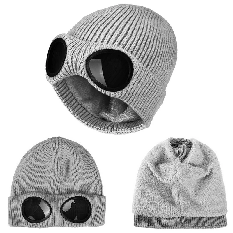 

Fashion glasses hat men and women general winter solid casual Hat Korea knitted winter warm hat