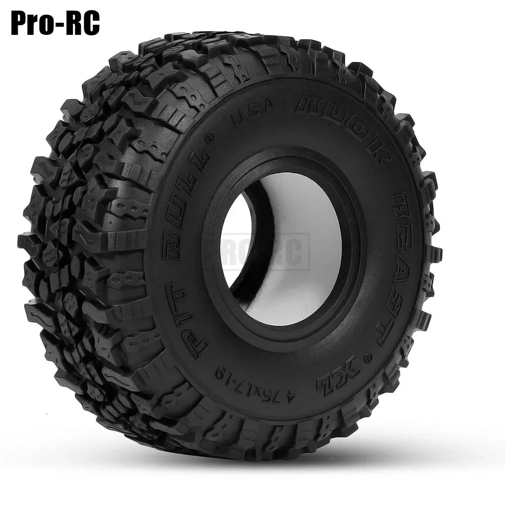1.9inch 120mm Rubber Tyre Tires 4Pcs For 1/10 Axial SCX10 II III 90046 TF2 Tamiya CC01 D90 Traxxas TRX4 RC Crawler Car Part