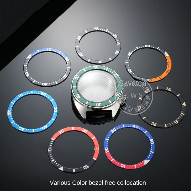 40mm For Seiko No 5 modified Seiko Turtle case movement NH35A NH36A 4R case bezel sapphire glass scale ring stainless steel case