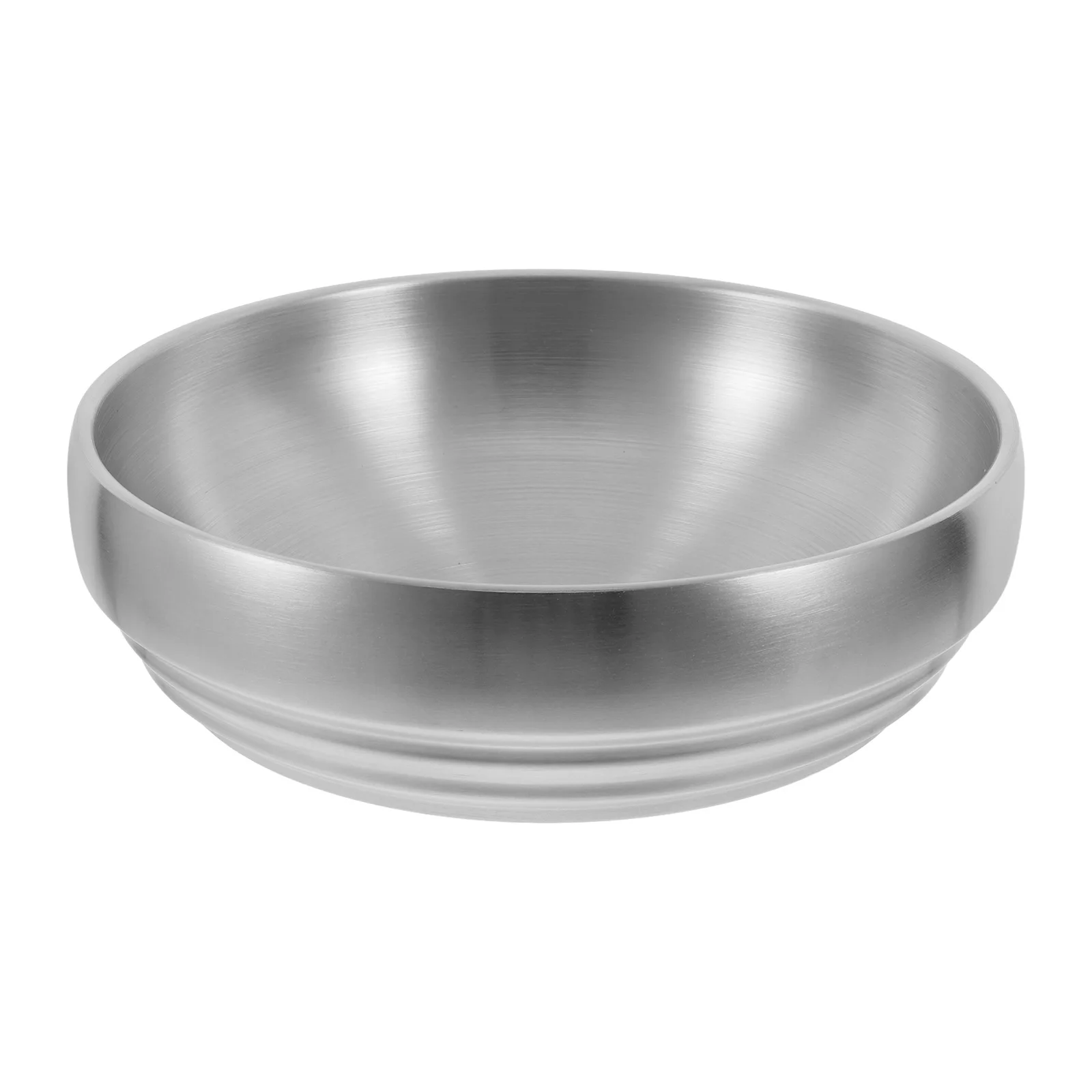 

Double Layer Anti Scalding Bowl Stainless Steel Thick Practical Soup Ramen Salad Cold Dish Large Capacity Kitchen Dining Serving