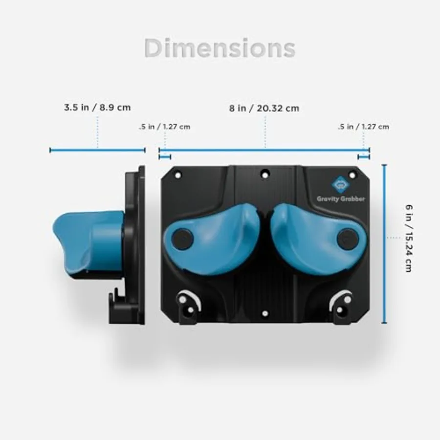 Gravity Grabber - Ultimate Ski and Snowboard Wall Rack Secure Non-Slip Storage Fits Any Ski/Board Garage Organization Ski Stora