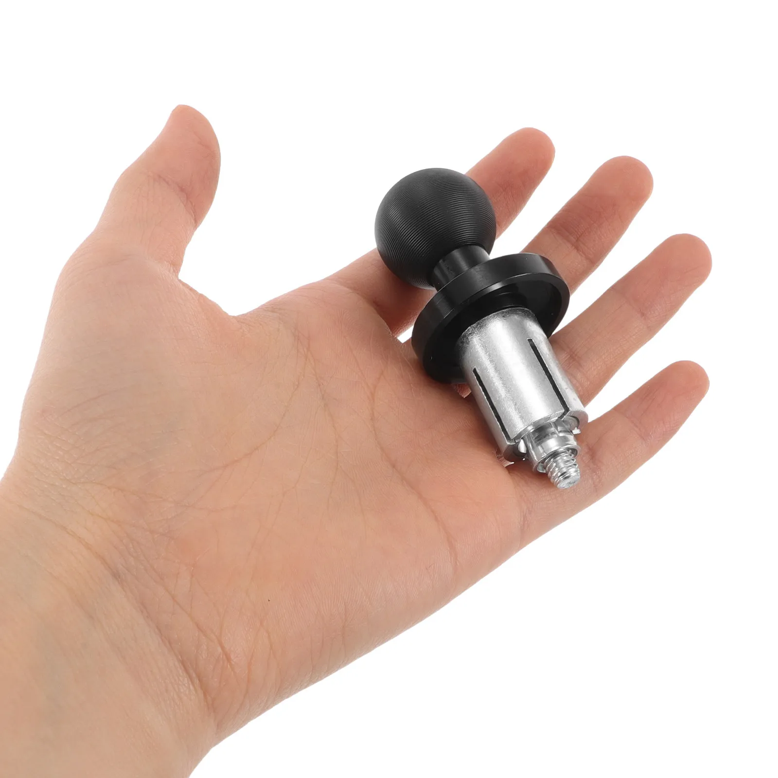 Motorcycle Metal Handlebar Clamp Base Ball Head Mount Phone Camera Holder Stable Throughhole Ball Head Adapter Motorbike Support