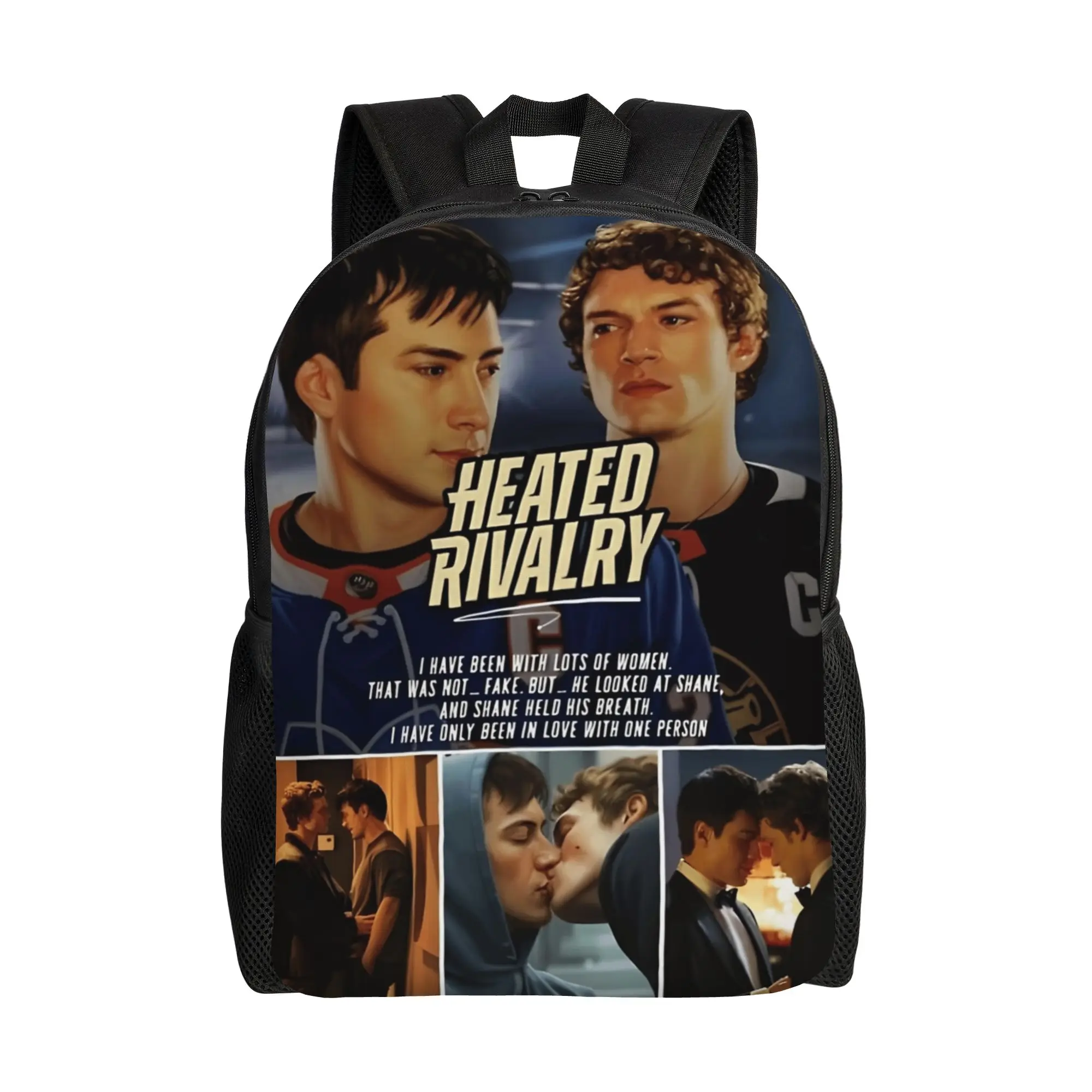 

Heated Rivalry Romance TV Series Casual Backpack Outdoor High School Work Daypack for Men Women College Shoulder Bag