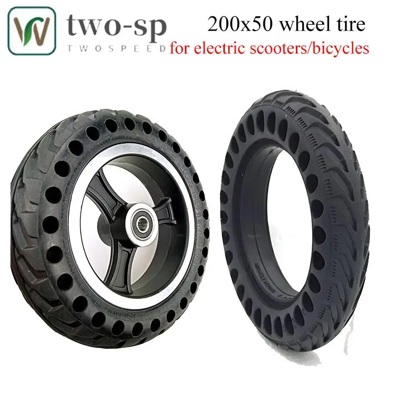 

200X50 honeycomb through-hole wheels, tires, full wheel set, explosion-proof tires, electric scooter