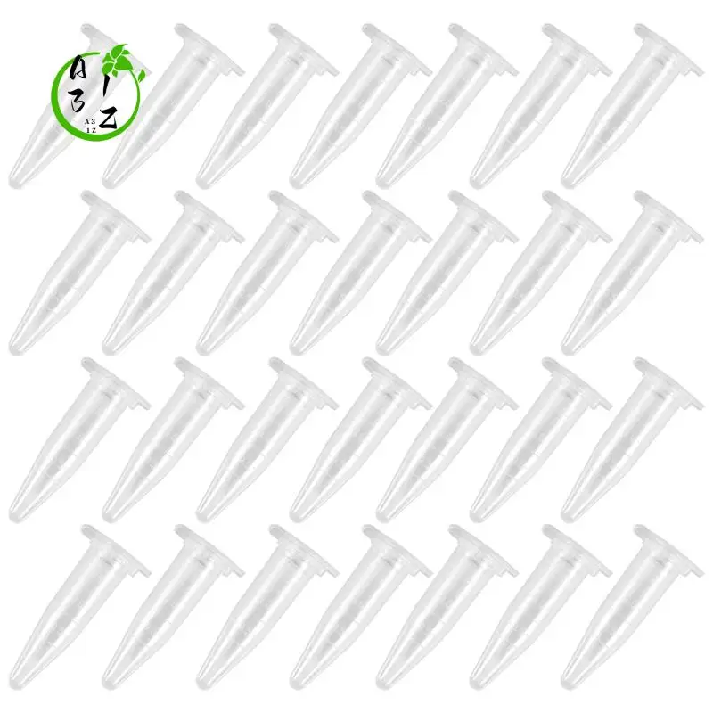 

A31Z-1000Pcs Mini Centrifuge Tubes 1.5Ml Raduated Clear Plastic Centrifuge Vials With Flat-Top Snap Cap