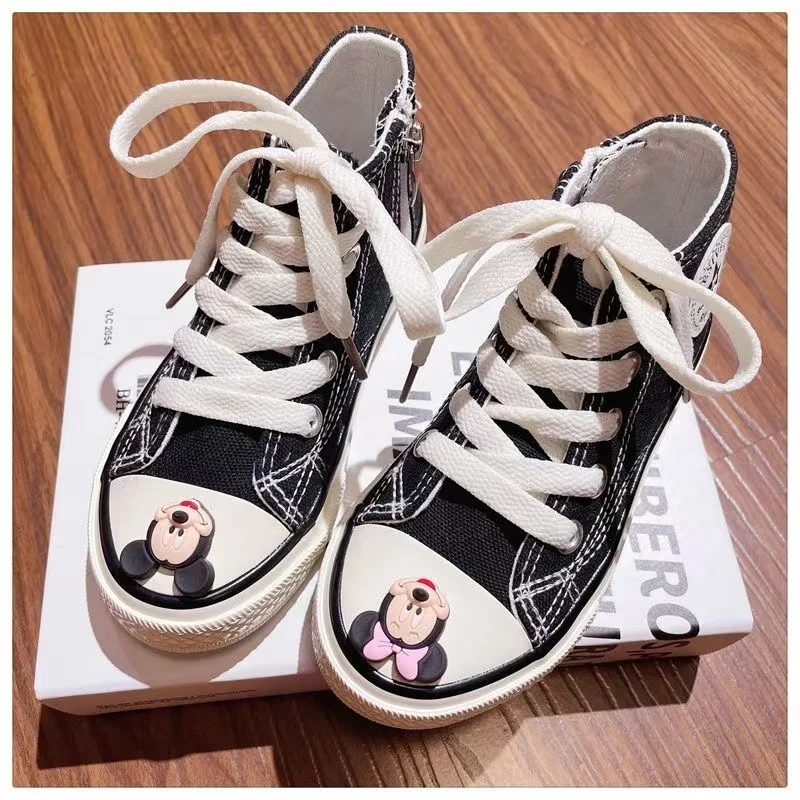 Mickey Minnie Mouse real photo drop shipping Girls' Small Fashion plus Children's Cartoon kids child skate women's causel shoes