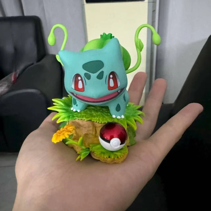 nowy 10cm ‌ Figurka Bulbasaura ‌ Figurki Pokemon Anime, kolekcja, ozdoby na biurko, dekoracje, najlepsze prezenty dla dzieci