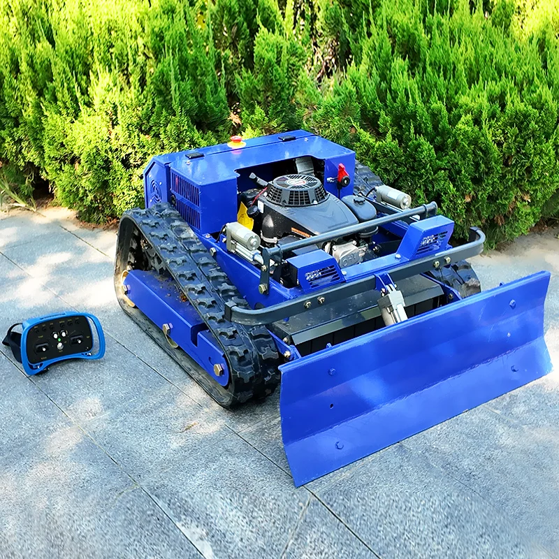 Der intelligente Rasenmäherroboter mit Schneeschaufel eignet sich zum Rasenmähen in kleinen Gartenbaufarmen