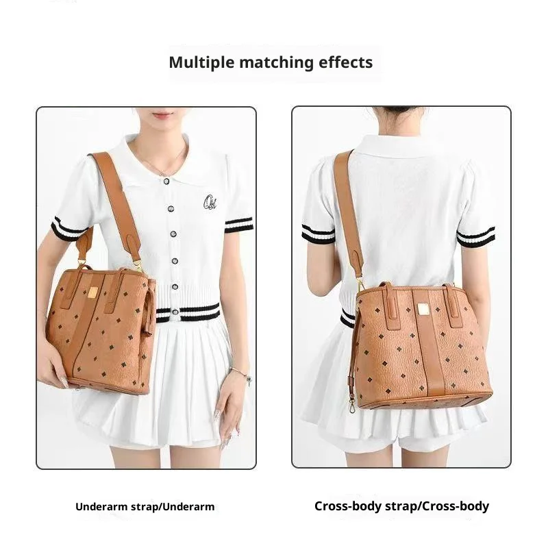 76cm Bag Shoulder Strap for MCM Mini/Small Toni Visetos Replace Leather Strap Durable Fashion Bag Modification Bag Accessories
