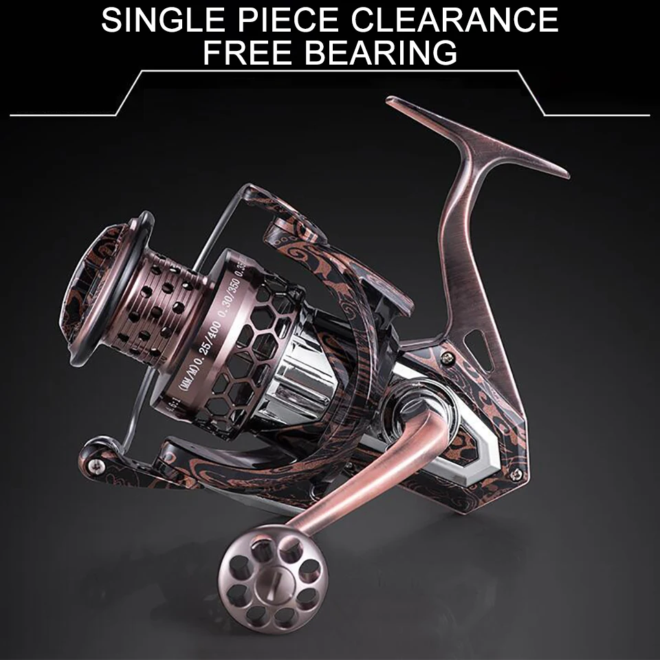 WALK FISH 2500-7500 Series Full Metal Fishing Reel Max Drag 8KG/10KG 4.6:1 Gear Ratio Casting Spinning Reel Fishing Tackle