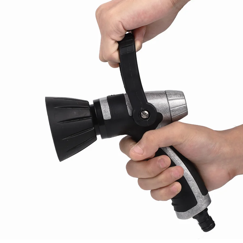 High Pressure Metal Garden Water Spray Gun Fireman Sprinkler Hose Nozzle Garden Lawn Watering Irrigation Tool Car Wash Water Gun