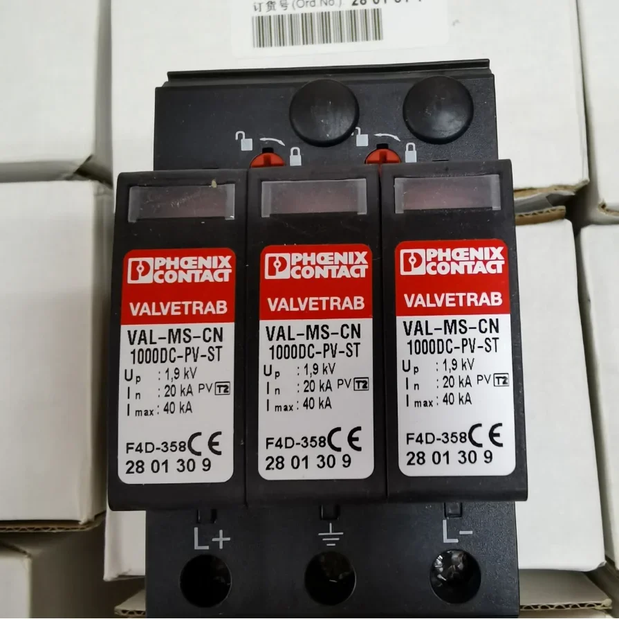 Free Shipping Phoenix 2801311 Photovoltaic Lightning Protection VAL-MS-CN 1000DC-PV/2 + V-FM Promotion