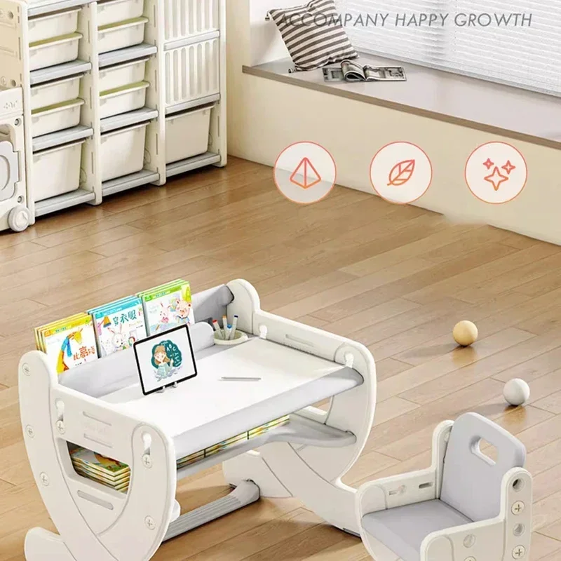 -For  Desk Set Student Elementary School Kids Room Furniture Child Classroom Table Childrens Studio Children Chair Baby Tables& view 5