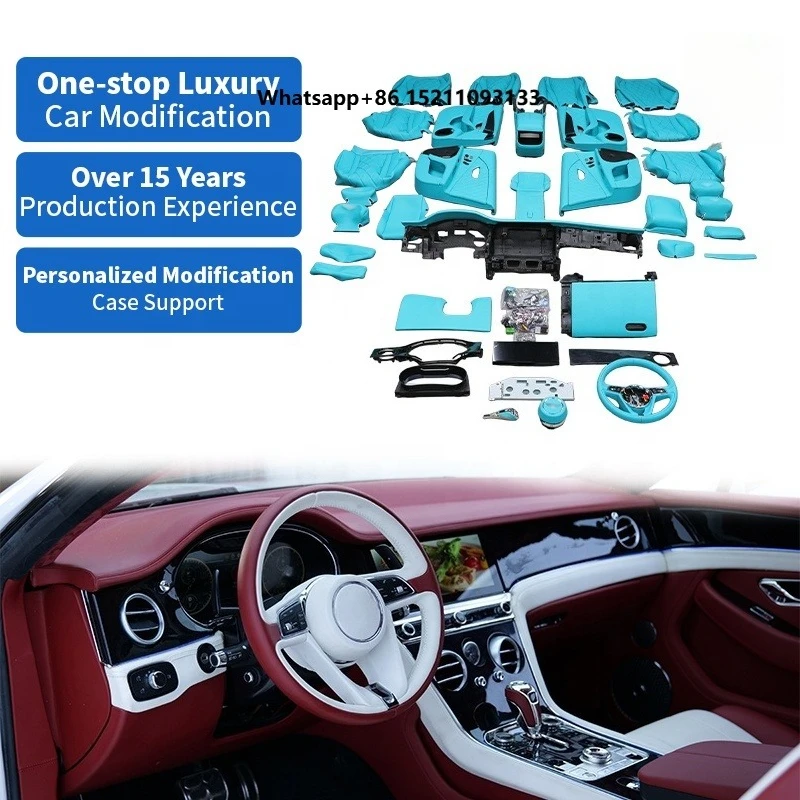 2004 Old to New Upgrade 2024 Model LHD RHD Car Interior Leather Trims for Full Seat Dashboard Door Panels