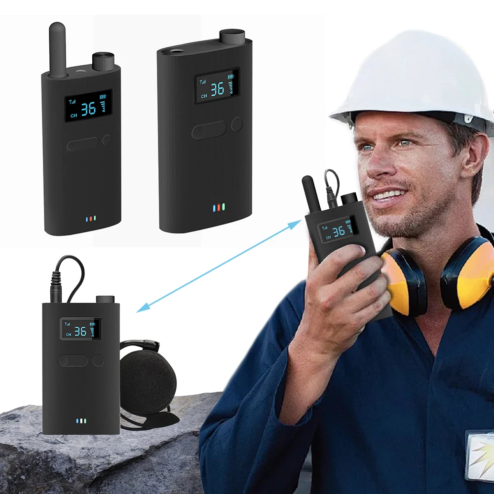 2,4G Tragbare Audio Sender Empfänger Whisper Tour Guide Sprechen Gerät Drahtlose Reiseleiter Audio System für Tour Kirche