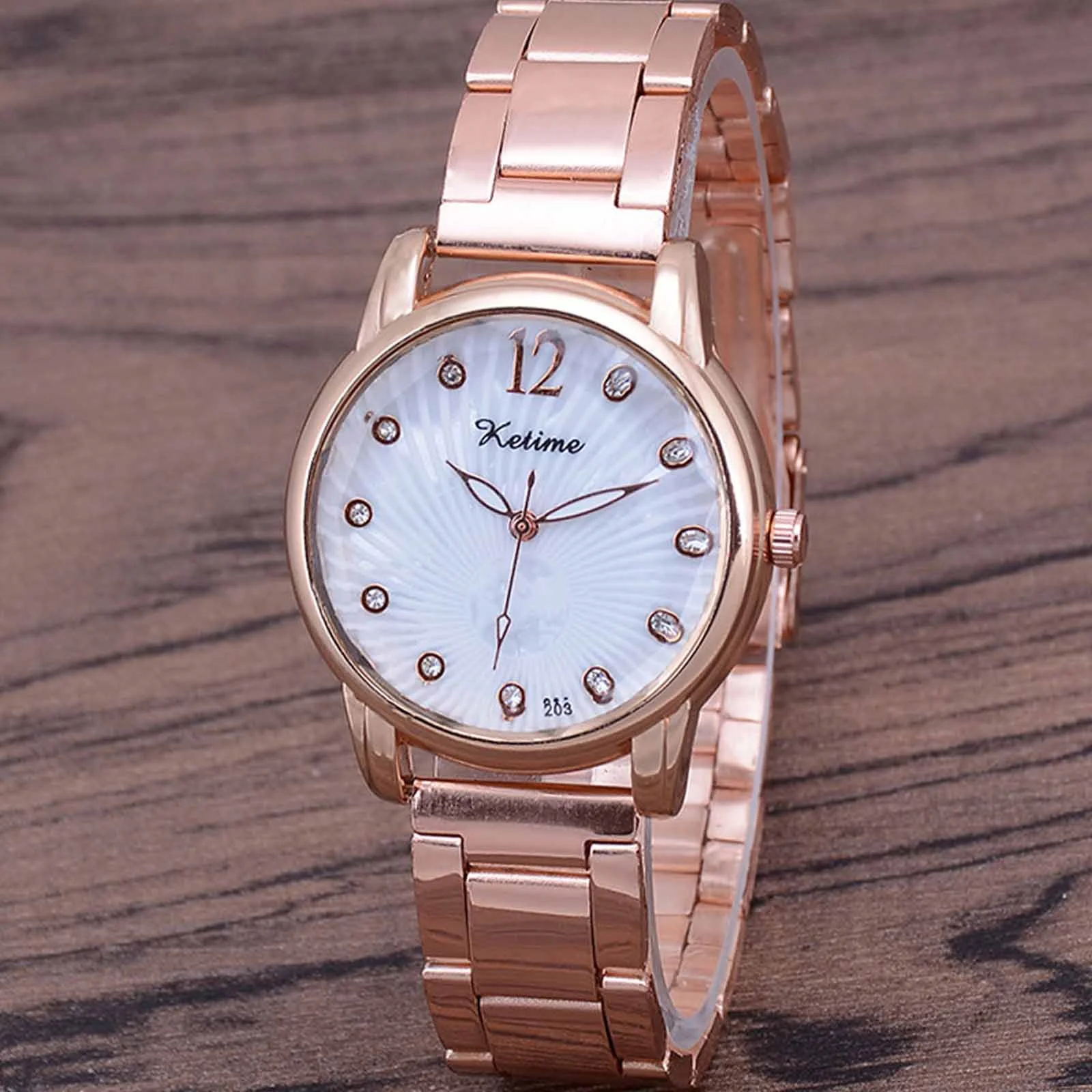 Brand Beautiful Women'S Watches Prism Mirror Waterproof Fashion Quartz Watch For Rose Genuine Date Ladies Wristwatch
