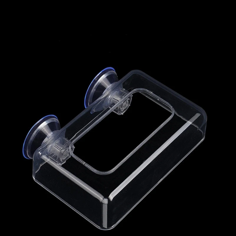 1Pc Acrylic Fish Feeding Ring Aquarium Fish Tank Station Floating Food Tray Feeder Aquarium Accessory with Strong Suction Cups