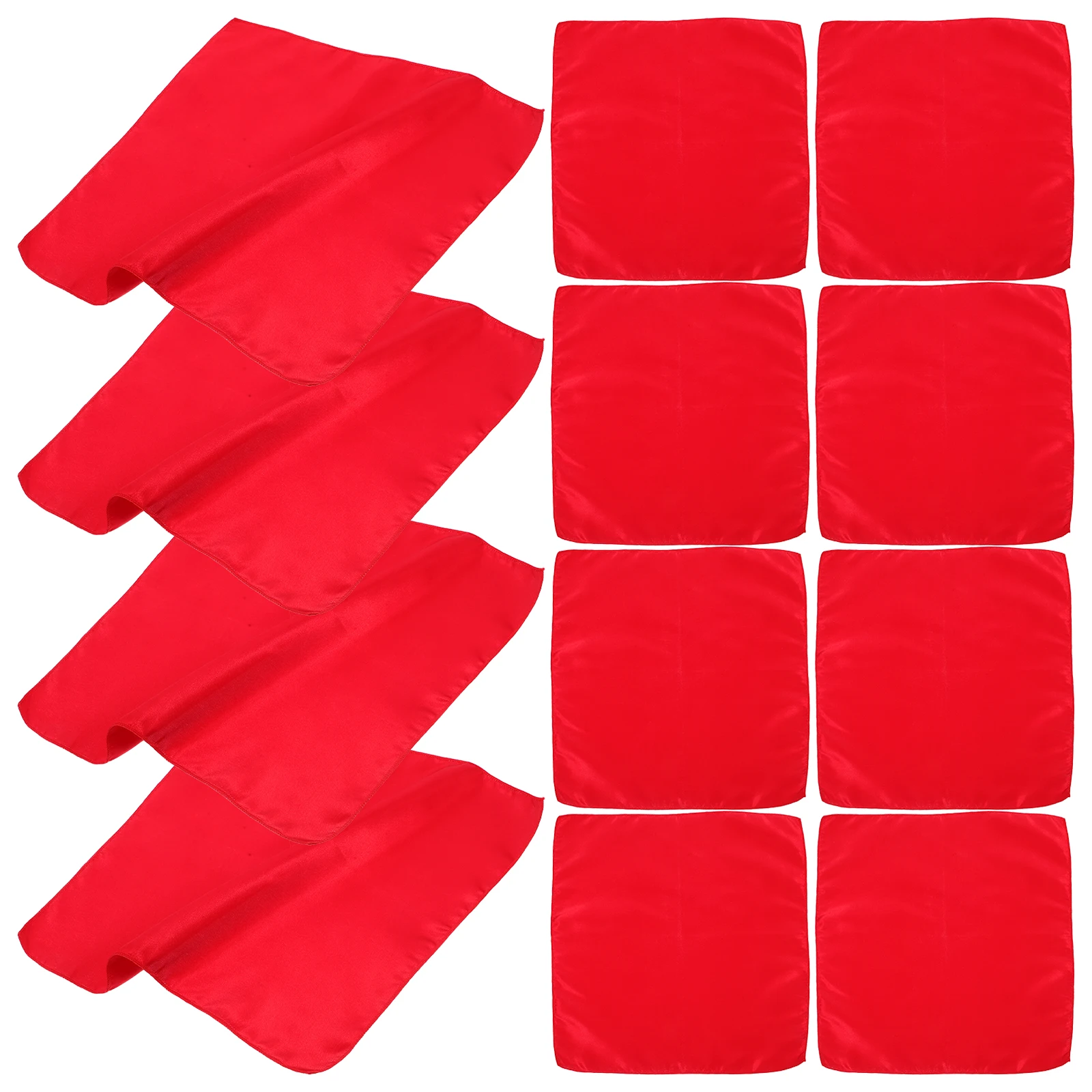 

50 Pcs Satin Napkins Fabric Table Dining Cloth Spring Guest Bathroom Polyester Dinner
