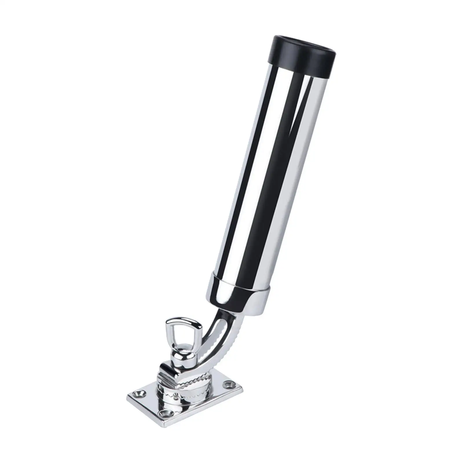 

Stainless Steel Fishing Rod Holder on Easy Install Bracket Supporting Accessories Fishing Pole Holder Clamp on Rod Holder