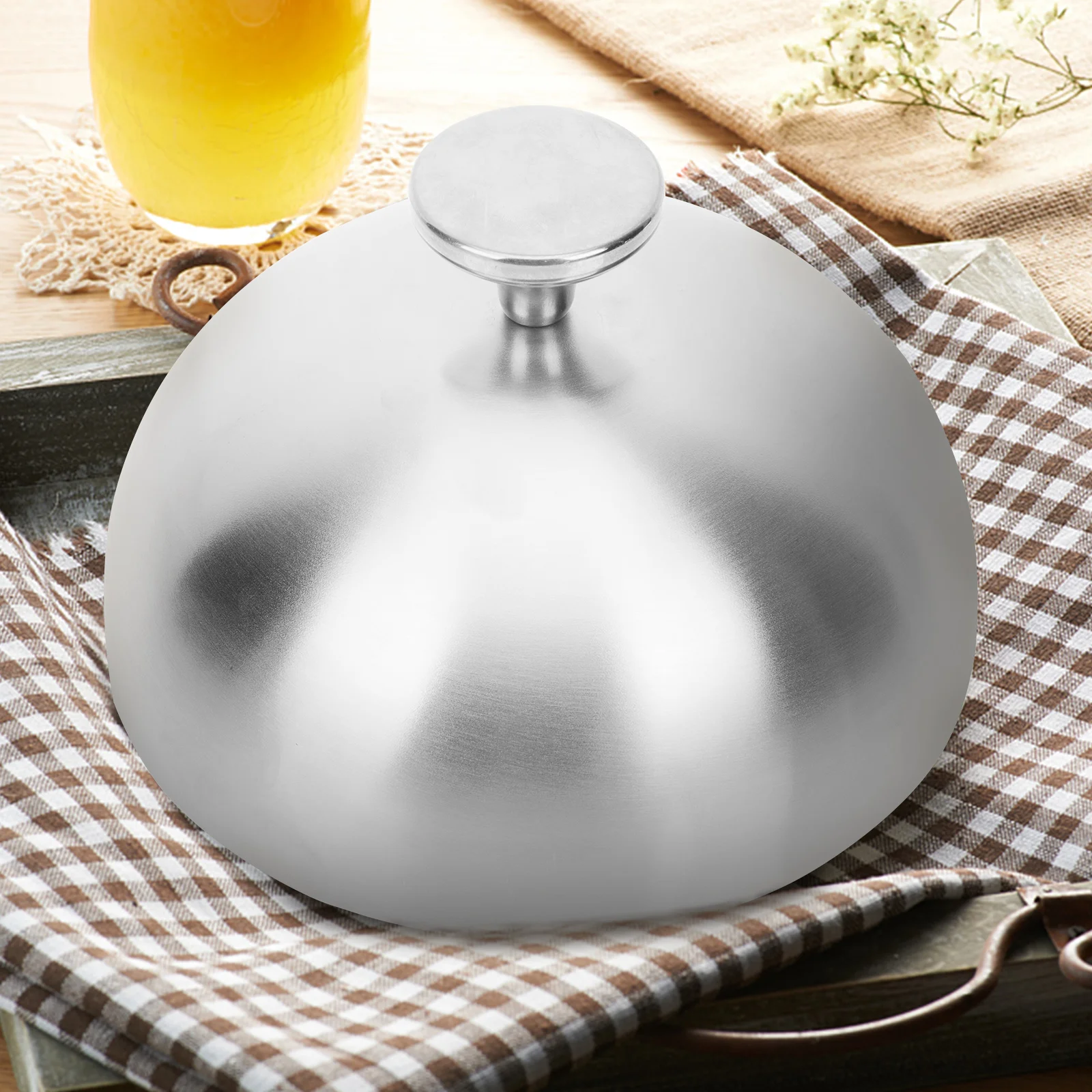 

Stainless Steel Oil Proof Vegetable Microwave Dish Lid Household Kitchen Utensil for Home Restaurant Hotel Basting Air