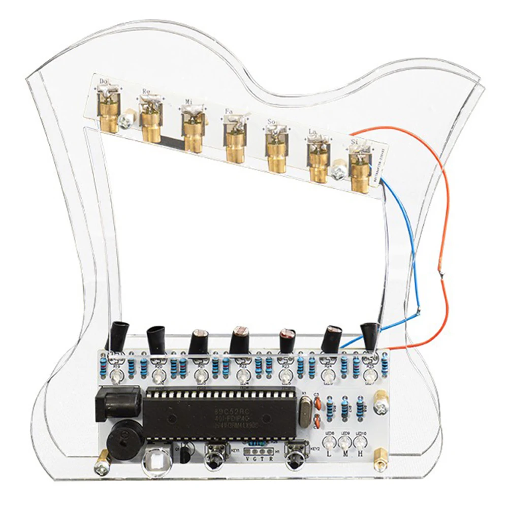 DIY Laser Harp Electronic Kit 51 Microcontroller Electronic Harp for Electronic Fabrication Scrap Soldering Project