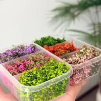3colors Combination Miniature Model Colorful Flower Vines, Simulation Vine with Storage Box for DIY Mini Model Railway 5