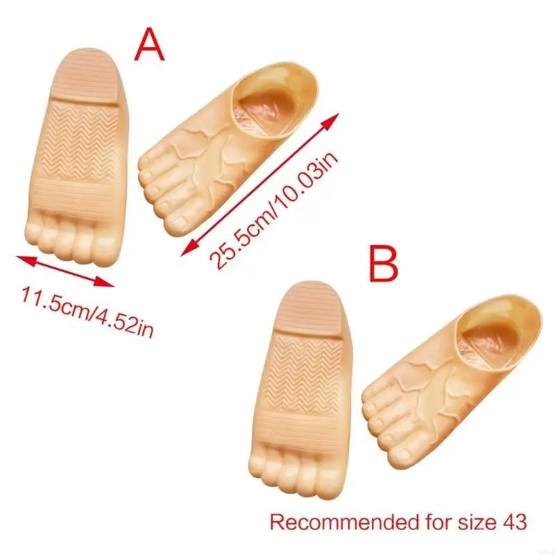 B95F Gigantyczne ochraniacze na buty Halloweenowe kapcie Kostiumy Wsuwane FunnyShoes Prank Rekwizyty