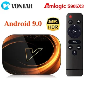 VONTAR X3 KOTAK TV 4GB 32GB 8K Android 9 KOTAK TV Android Pintar 9.0 Amlogic S905X3 Wifi 1080P BT Pemutar media Dekoder 4K 8 tv kotak penjualan terbaik vontar - №