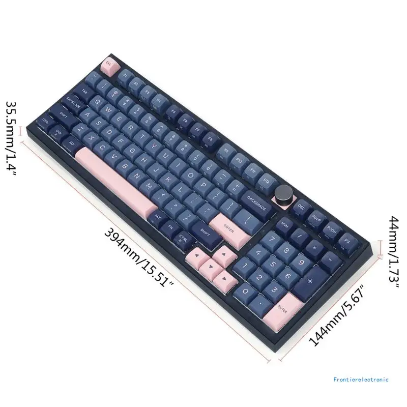 RGB LED Backlit Mechanical Keyboard,Portable Compact Waterproof PBT Keycap DropShipping