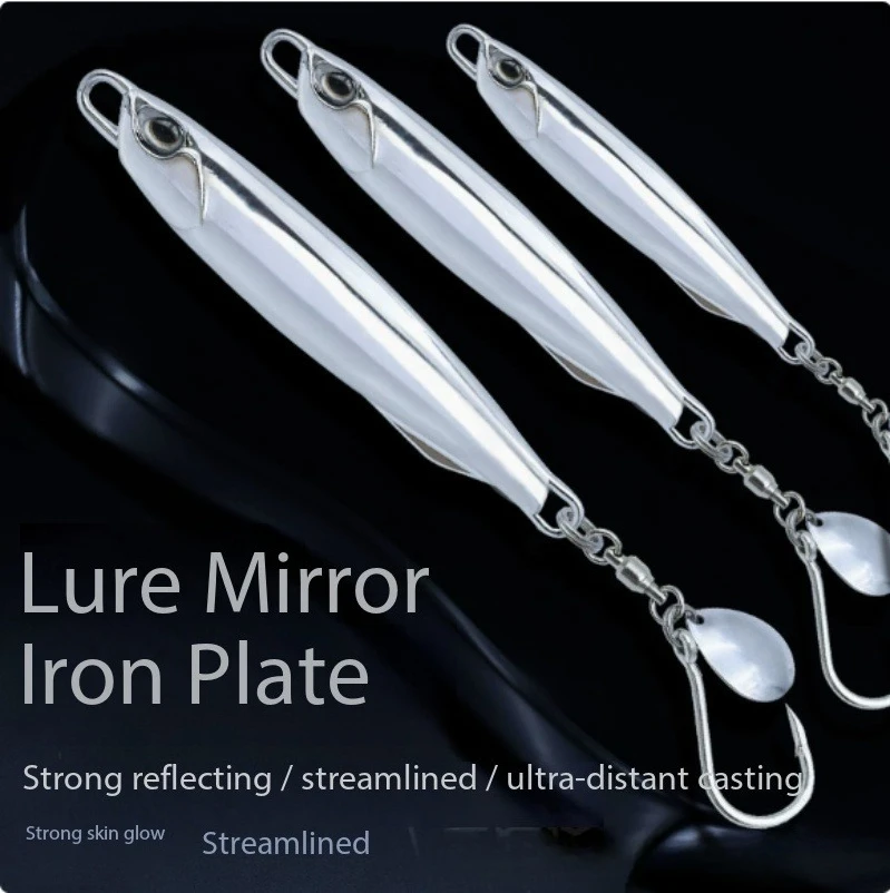 

Silver Electroplated Mirror Metal Jig Boat Fishing Freshwater Saltwater Hard Bait for Bass Spanish Mackerel Largehead Hairtail
