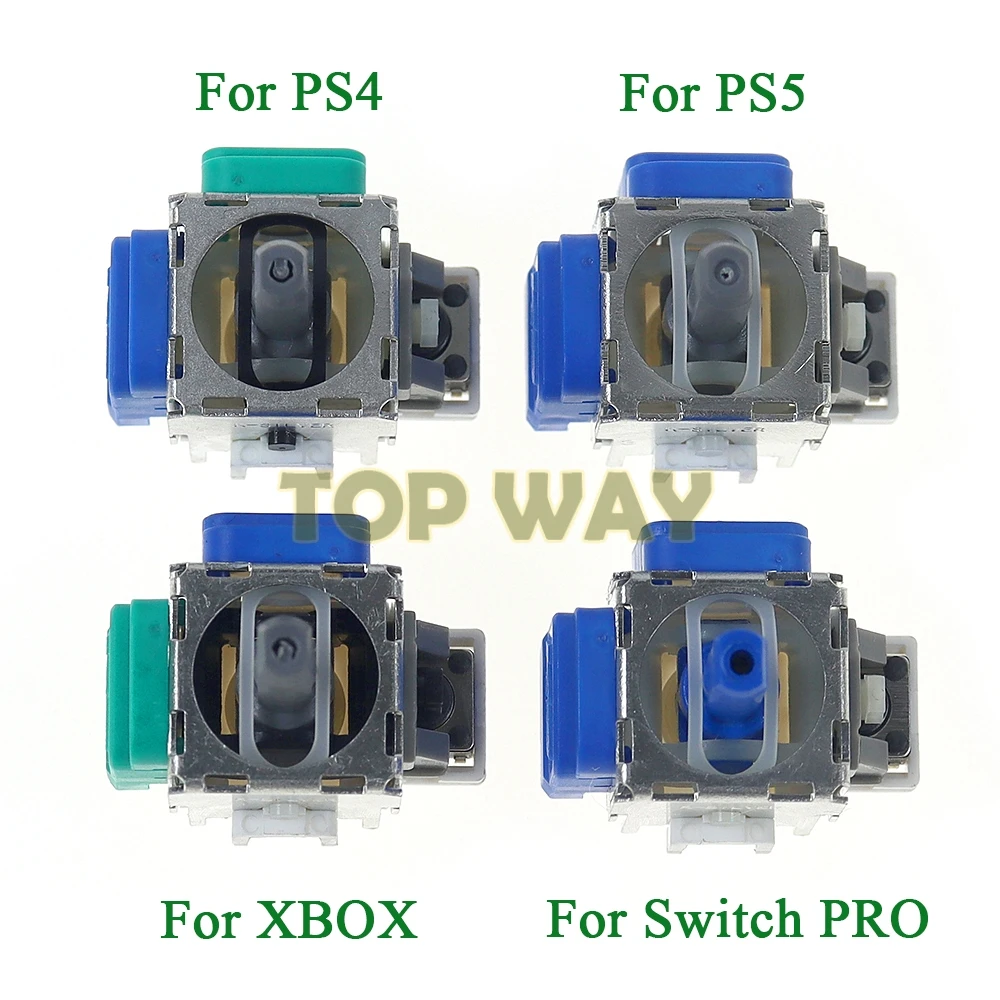 2 pçs tmr joystick eletromagnético para ps4 ps5 3d analógico polegar vara para xbox uma série para ns switch pro controlador polegar