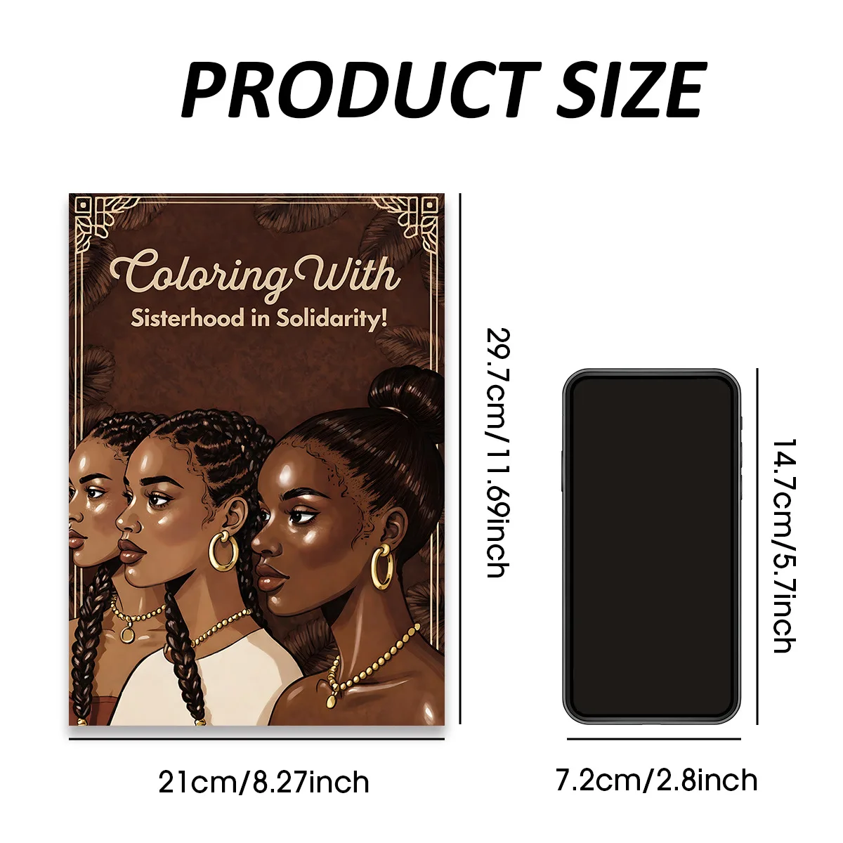 Coloring With Sisterhood In Solidarity Coloring Book Black Sisterhood Natural Hair Relax Art Book For Adults