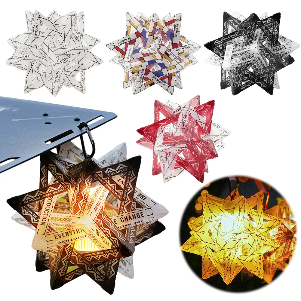 

Outdoor Star Camping Light Shade Waterproof Camping Lamp Cover Wear-Resistant Decorative Lampshade for Outdoor Camping Tent