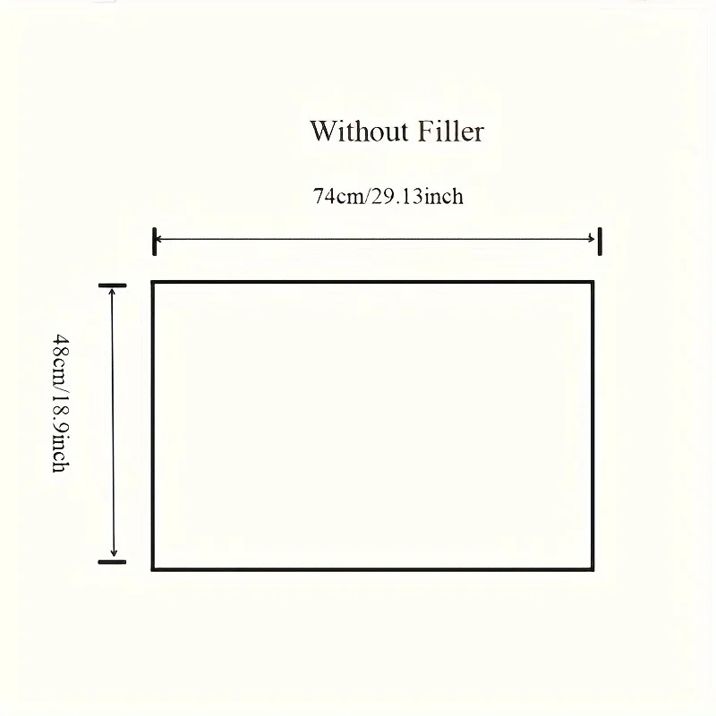 Meicarelife 2pcs Plaid Solid Color Quilted Three-Layer Sandwich Pillowcase with Inner Layer, Hotel-Grade High Quality