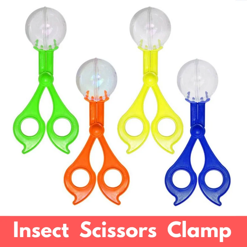 Plastic Bug Insect Catcher Scissors Clamp for Kids School Plant Insect Biology Study Tool Children Outdoor Adventure game Toys