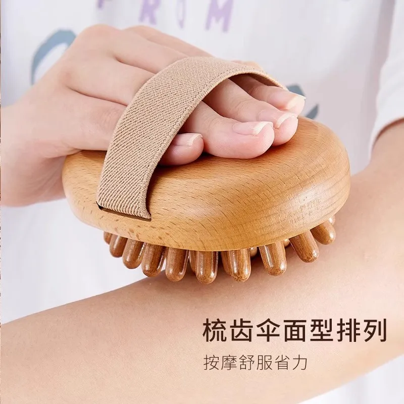 

Антицеллюлитная щетка для тела, успокаивающее эфирное масло, спа-массажная расческа для волос, массаж живота, деревянная подушка, щетка-меридиан