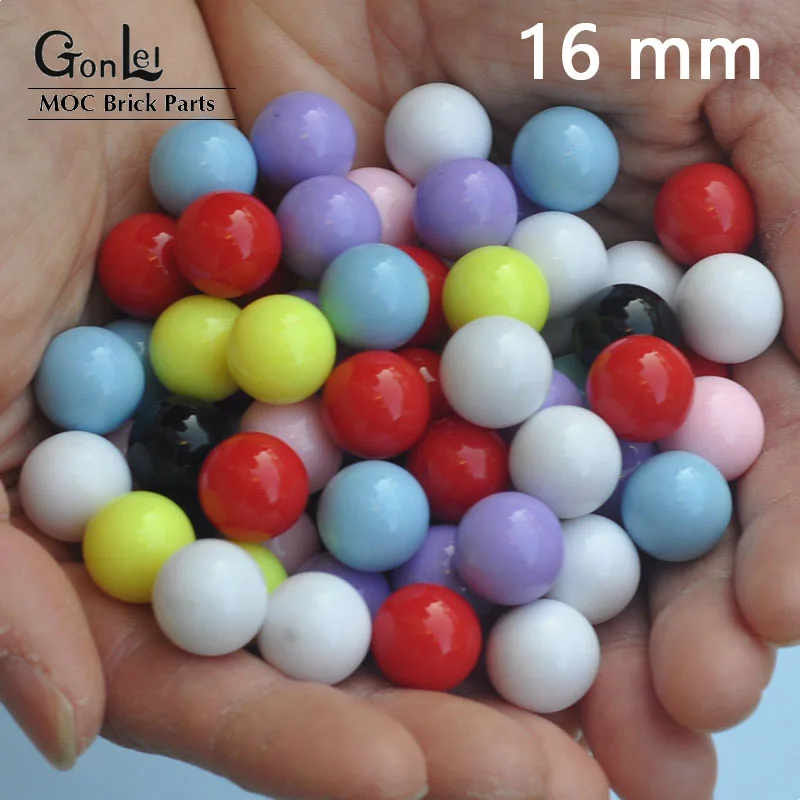 

200Pcs GBC Balls Particles 16mm MOC Building Block Parts Fit for EV3 Conveyor Belt Robotics Special Bricks DIY Assembly Toys