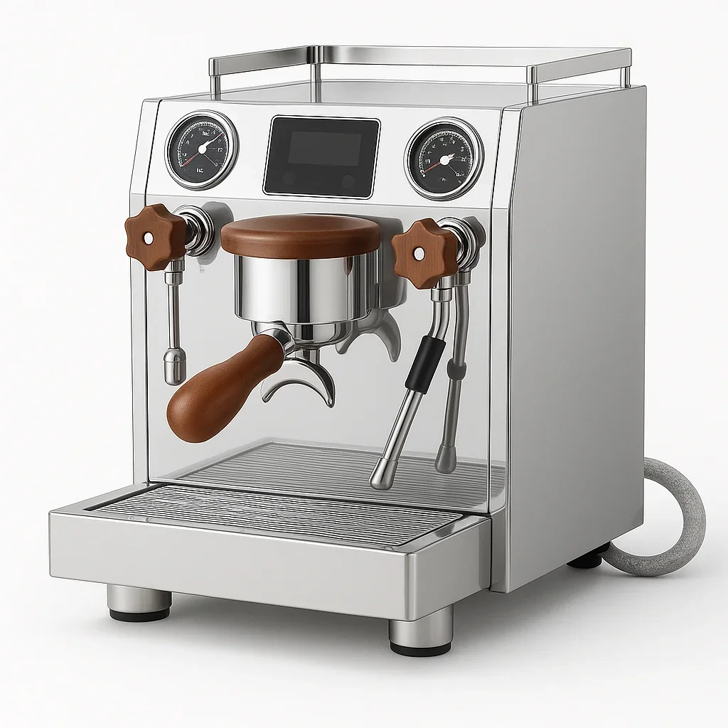 Premium Dual-Boiler Espresso Machine Rotary Pump Fast Heat-Up 4-Hole Steam Wand PID Control