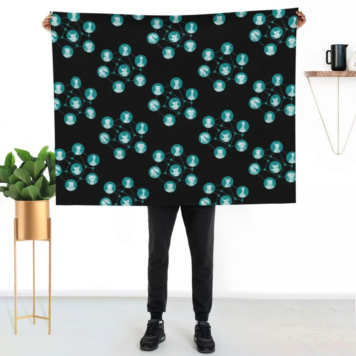 Stellaris players Throw Blanket Soft Plaid Furry Luxury Brand Flannels Loose Kid'S Blankets